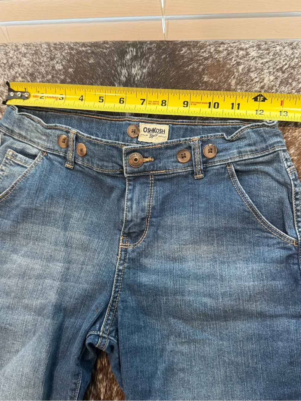 OshKosh B’gosh Girls Size 12 Adjustable-Waist Jeans